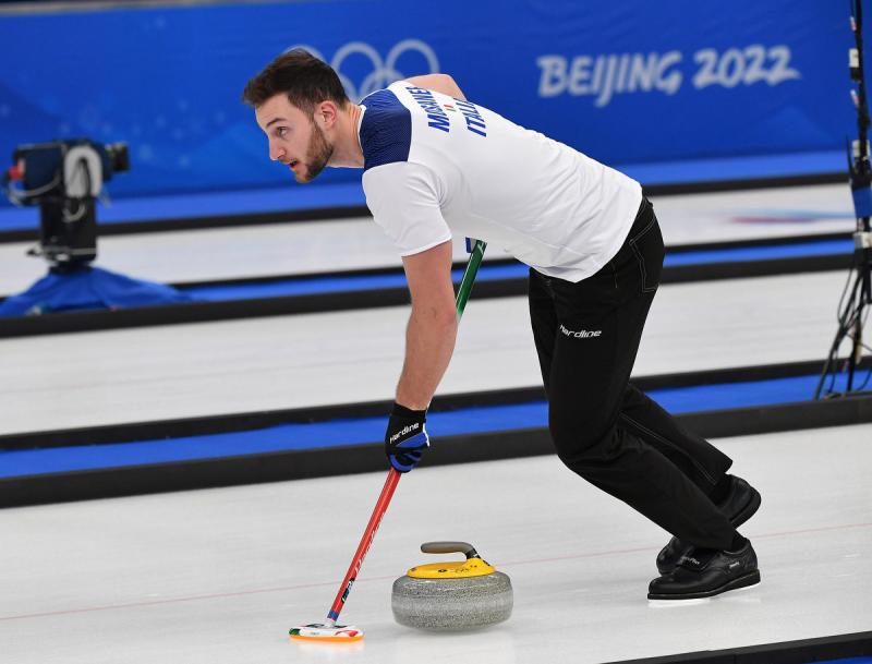 azzurri curling vincono match inaugurale contro usa foto mezzelani gmt sport042 azzurri curling vincono match inaugurale contro usa foto mezzelani gmt sport042