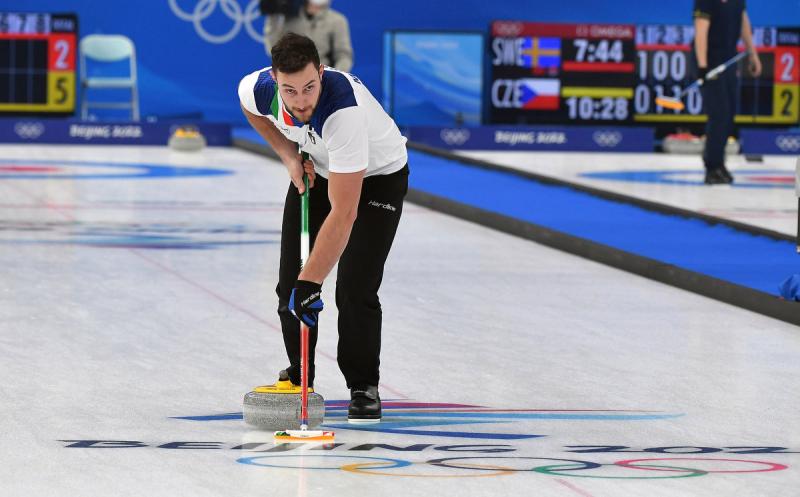 azzurri curling vincono match inaugurale contro usa foto mezzelani gmt sport055 azzurri curling vincono match inaugurale contro usa foto mezzelani gmt sport055