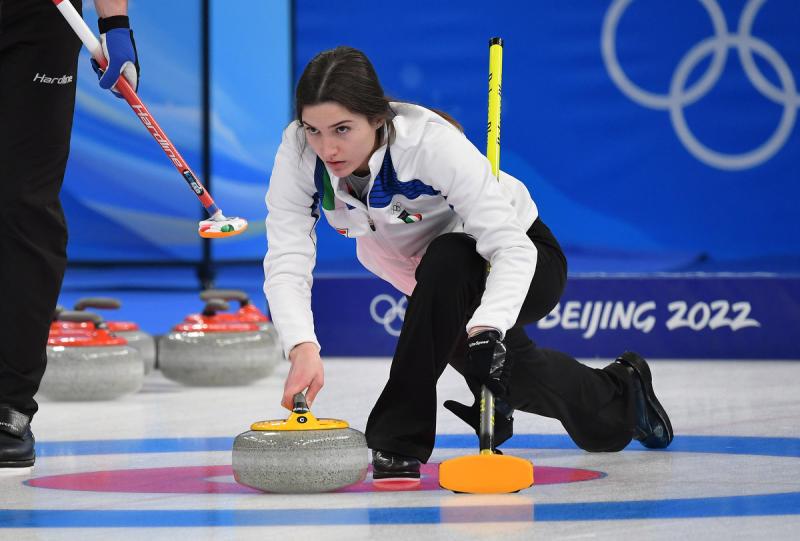 azzurri curling vincono match inaugurale contro usa foto mezzelani gmt sport040 azzurri curling vincono match inaugurale contro usa foto mezzelani gmt sport040