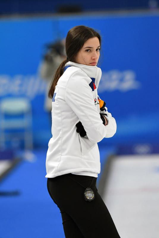 azzurri curling vincono match inaugurale contro usa foto mezzelani gmt sport061 azzurri curling vincono match inaugurale contro usa foto mezzelani gmt sport061