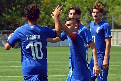 Tarragona 2018 - Esordio degli azzurrini del calcio