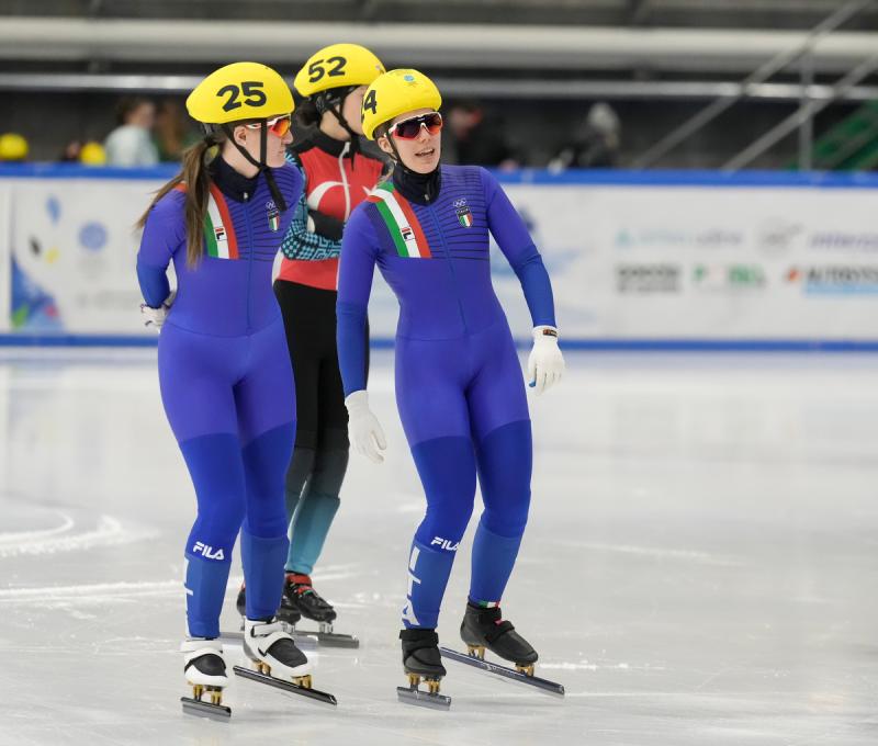 EYOF FVG Short Track  24 Martinelli Sara 25 Rodondi Chiara foto Simone Ferraro SFA00690 EYOF FVG Short Track  24 Martinelli Sara 25 Rodondi Chiara foto Simone Ferraro SFA00690