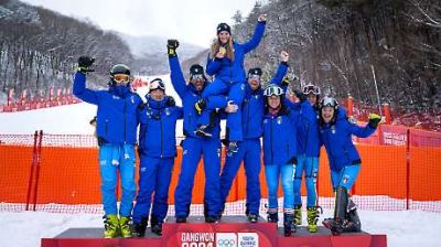 Gangwon 2024, day 2: tris d'oro da sci alpino e slittino