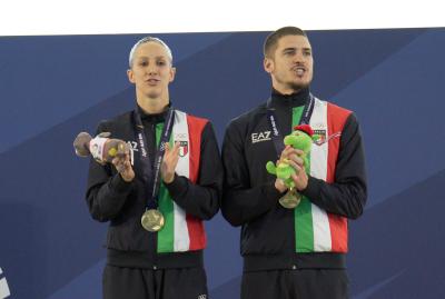 Giorgio Minisini e Lucrezia Ruggiero primi medagliati dei Giochi Europei