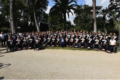 Gli azzurri di Rio al Quirinale