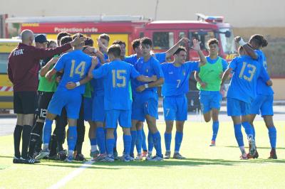 Gli azzurrini del calcio hanno messo la quarta