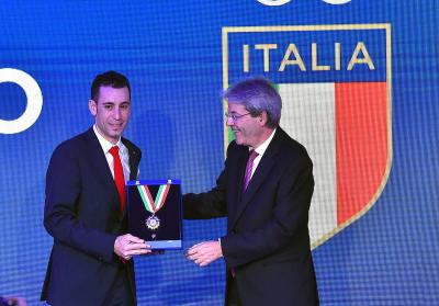 I premiati con il Collare d'Oro al merito sportivo