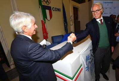 Il Ministro Abodi al CONI incontra Giunta e Consiglio Nazionale