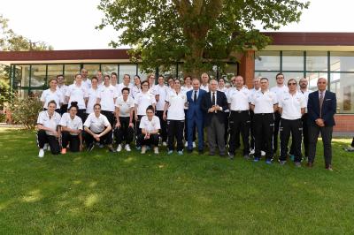 Il Presidente Malagò visita la nazionale femminile di basket