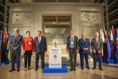 Il viaggio della Fiaccola degli EYOF 2023 inizia dall'Ara Pacis