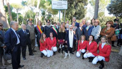 Inaugurazione di Viale Piero e Raimondo D'Inzeo a Villa Borghese