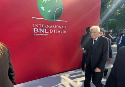 Internazionali d'Italia: l'arrivo del Presidente della Repubblica Sergio Mattarella al Foro Italico