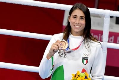 Irma Testa strikes the bronze medal