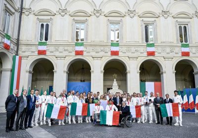 L'Italia Team protagonista a Milano Cortina 2026 ricevuto a Palazzo Chigi dal Presidente Meloni