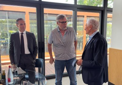 La dirigenza del Roma Basket Club al CPO 'Giulio Onesti'