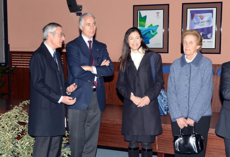 024 il presidente malago ranucci la signora manuela con la mamma 024 il presidente malago ranucci la signora manuela con la mamma