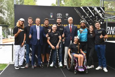 Malagò all'inaugurazione del BNKR Toyota Wheel Park