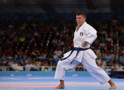 Mattia Busato argento del Karate specialità Kata