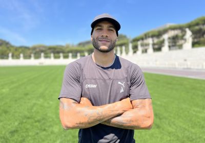 Mattinata di test con l'IMSS, il campione olimpico Marcell Jacobs lavora allo Stadio dei Marmi