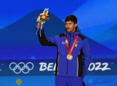 Medal Plaza Pechino: ecco la medaglia di Davide Ghiotto