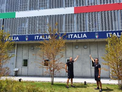 Mornati saluta gli azzurri di nuoto, scherma e atletica nel campus di Tokorozawa