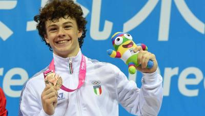 Nanjing 2014 - Sollevamento Pesi/62 Kg: Mirko Zanni