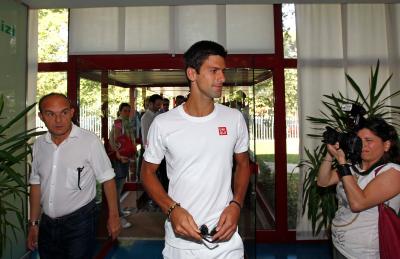 Novak Djokovic, n. 1 del tennis mondiale, all’Istituto di Medicina dello Sport del CONI