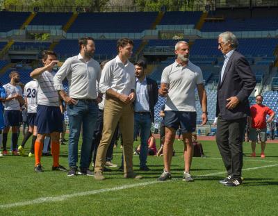 'Open Goal': all'Olimpico Malagò, il premier canadese Trudeau e Pallotta insieme per l'integrazione