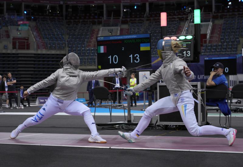 GREGORIO Rossella vs KHARLAN Olga LPA08189 Ph Luca Pagliaricci CONI GREGORIO Rossella vs KHARLAN Olga LPA08189 Ph Luca Pagliaricci CONI