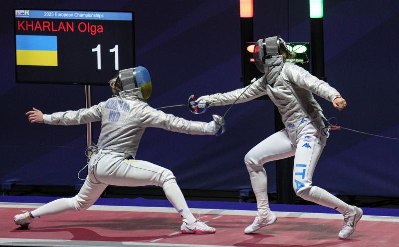 PASSARO Eloisa vs KHARLAN Olga LPA08524 Ph Luca Pagliaricci CONI PASSARO Eloisa vs KHARLAN Olga LPA08524 Ph Luca Pagliaricci CONI
