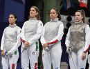 scherma fioretto femminile a squadre ph augusto bizzi  agu scherma fioretto femminile a squadre ph augusto bizzi  agu