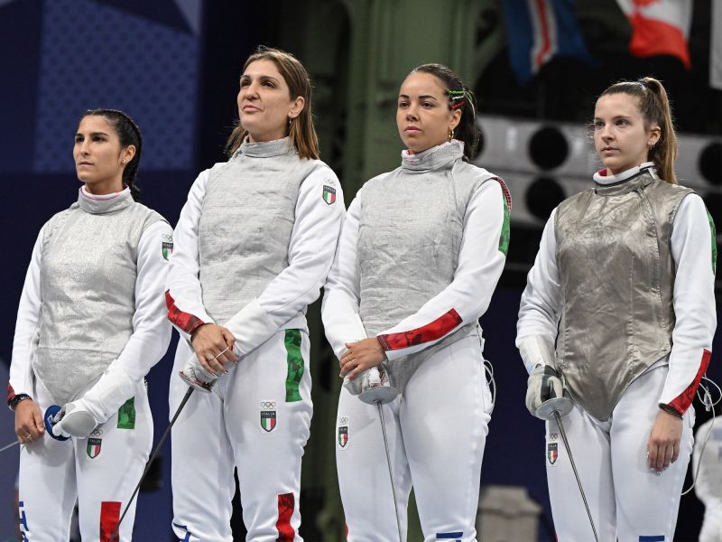 scherma fioretto femminile a squadre ph augusto bizzi  agu scherma fioretto femminile a squadre ph augusto bizzi  agu