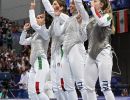 scherma fioretto femminile a squadre ph augusto bizzi agu scherma fioretto femminile a squadre ph augusto bizzi agu
