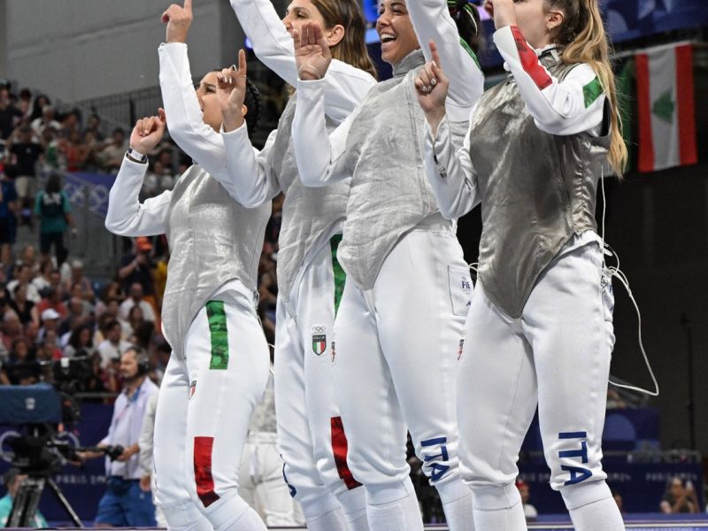 scherma fioretto femminile a squadre ph augusto bizzi agu scherma fioretto femminile a squadre ph augusto bizzi agu