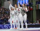 scherma fioretto femminile a squadre ph augusto bizzi agu scherma fioretto femminile a squadre ph augusto bizzi agu