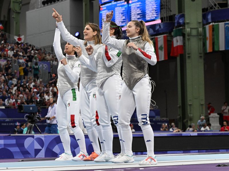 scherma fioretto femminile a squadre ph augusto bizzi agu scherma fioretto femminile a squadre ph augusto bizzi agu