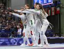 scherma fioretto femminile a squadre ph augusto bizzi agu scherma fioretto femminile a squadre ph augusto bizzi agu