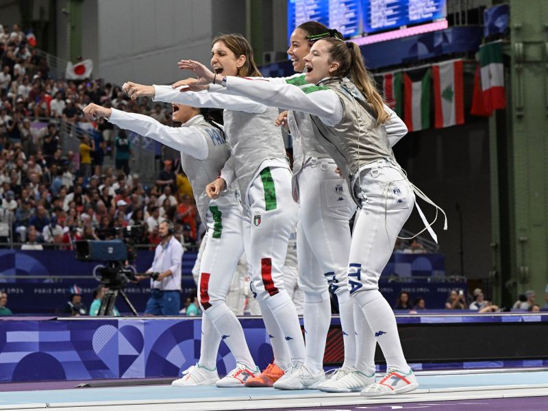 scherma fioretto femminile a squadre ph augusto bizzi agu scherma fioretto femminile a squadre ph augusto bizzi agu