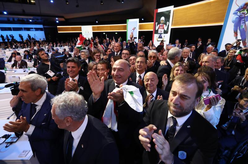 20190624 Assegnazione Olimpiadi2026 MilanoCortina Vincitrice Foto Pagliaricci GMT Sport044 20190624 Assegnazione Olimpiadi2026 MilanoCortina Vincitrice Foto Pagliaricci GMT Sport044