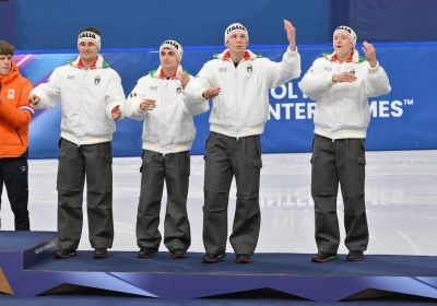 Short track: bronzo per la staffetta maschile azzurra sul ghiaccio di Milano