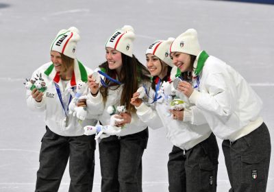 Short track, Fontana wins 14th medal: silver for Italy in women's relay