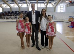 Caserta ginnastica ritmica con Malagò