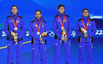 Un bronzo per quattro: la staffetta dello short track sul podio