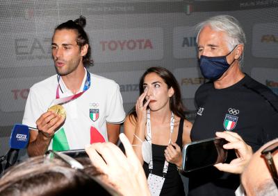 Vanessa Ferrari e Gianmarco Tamberi a Casa Italia