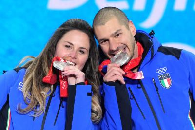 Visintin and Moioli enjoy silver medal in Zhangjiakou