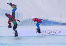 220212 Visintin Moioli ITA Snowboard Cross Mixed Team Ph Luca Pagliaricci PAG08029 copia