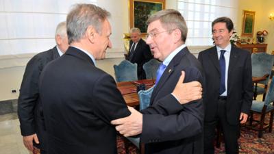 Visita del Vicepresidente CIO Thomas Bach a CONI