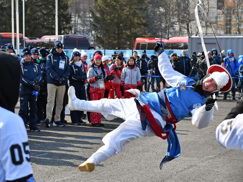 180208 4 Welcome Ceremony Ferraro-Pagliaricci - GMT 180208 4 Welcome Ceremony Ferraro-Pagliaricci - GMT
