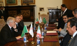 CONI: Petrucci e Pagnozzi ricevono S.A.R il Principe Fahad. Firmato un accordo di collaborazione con l'Arabia Saudita