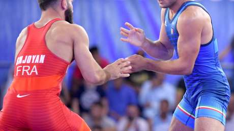 Wrestling SANFILIPPO Ignazio vs FRA foto Simone Ferraro SFA_8636 copia
